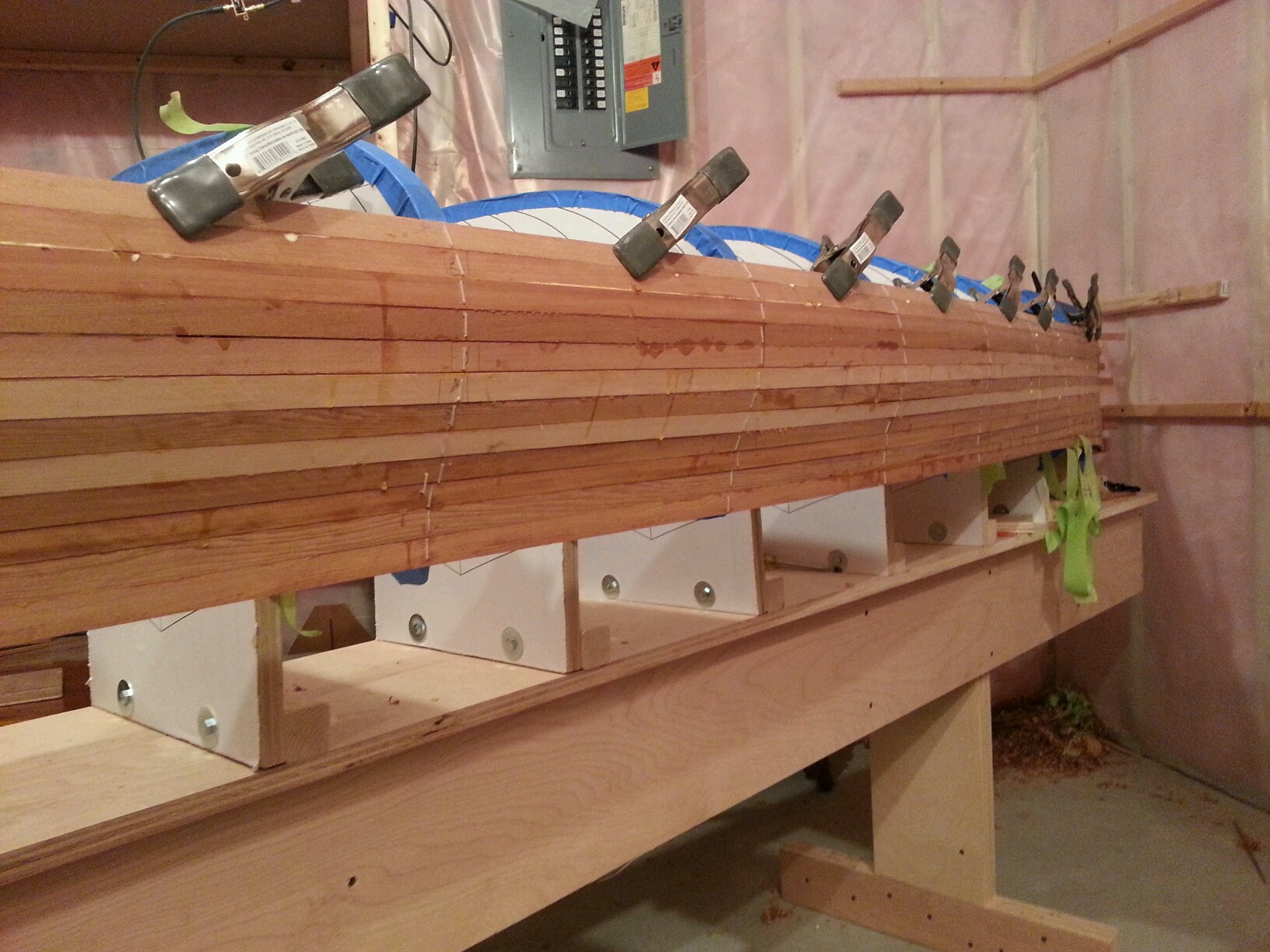  ! My first cedar strip canoe build! « canoe cedar strip Merlin build